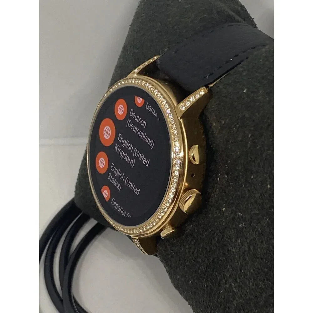Fossil Gen 4 Authentic Digital Dial Smart Watch Custom Band FTW6015 AB443